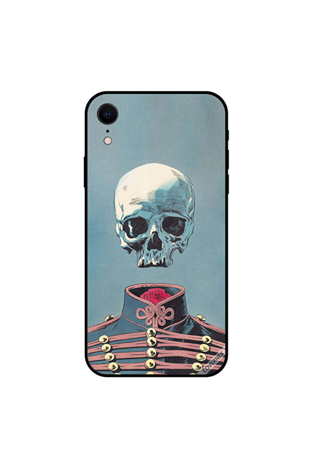 غطاء حماية iPhone XR بتصميم جمجمة طائرة