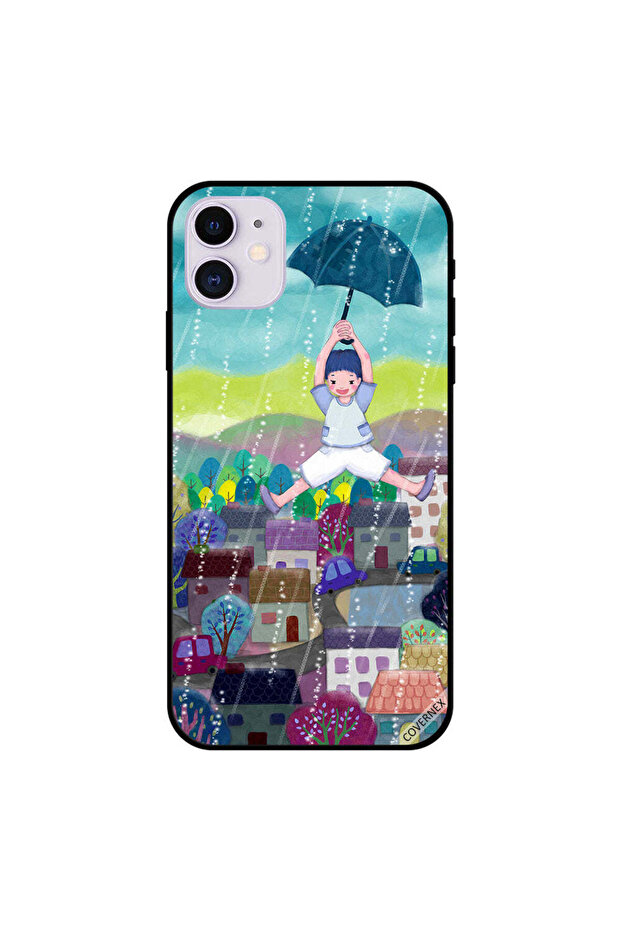 غطاء حماية لجهاز iPhone 11 بتصميم فتى طائر