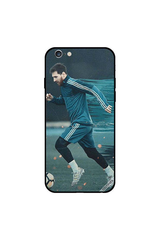غطاء حماية لهاتف iPhone 6s Plus بتصميم كرة ميسي