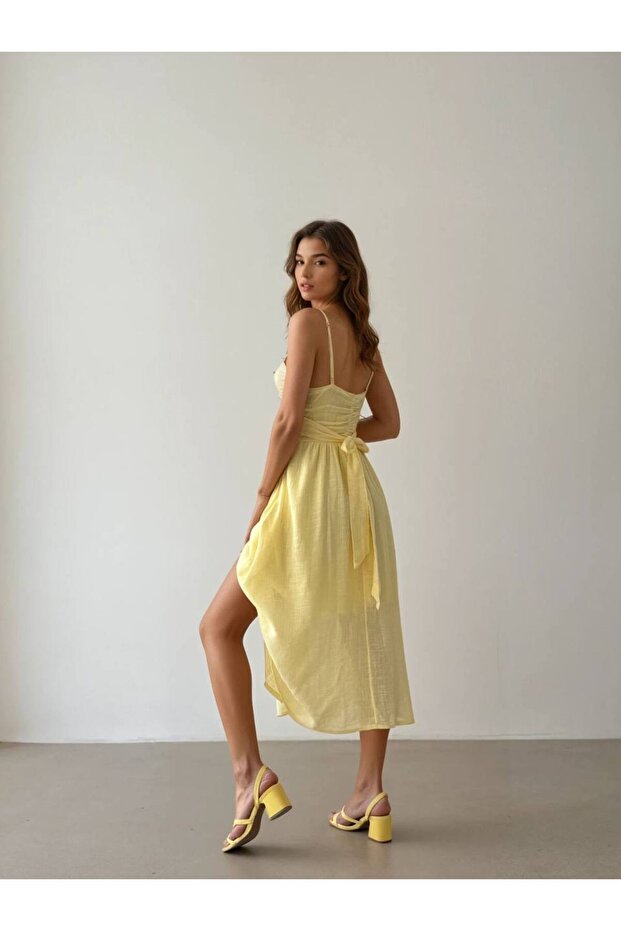 Rochie midi cu bretele - 3