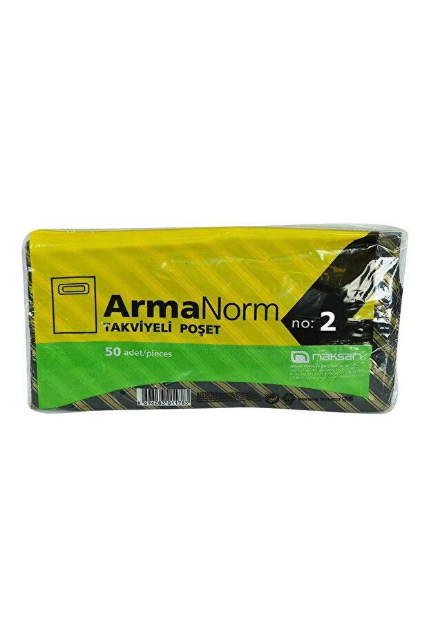 Plastik Takviyeli Çanta Taşıma Torbası Alışveriş Poşet 50 Adet No2 26x36cm - 2