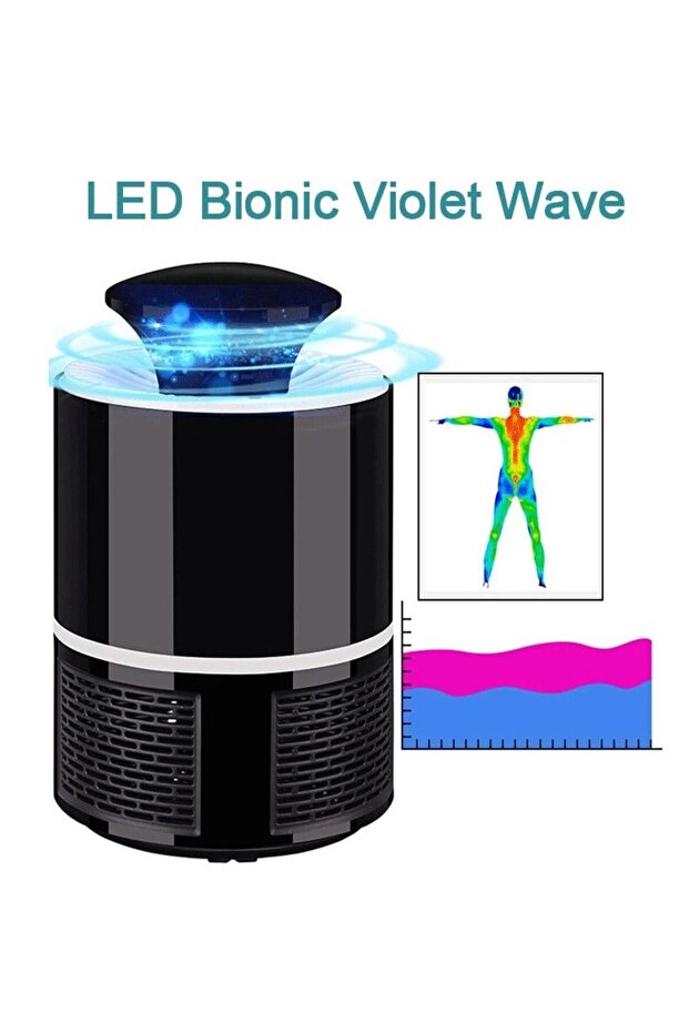 مصباح كهربائي قاتل للبعوض مكون من قطعتين - 4