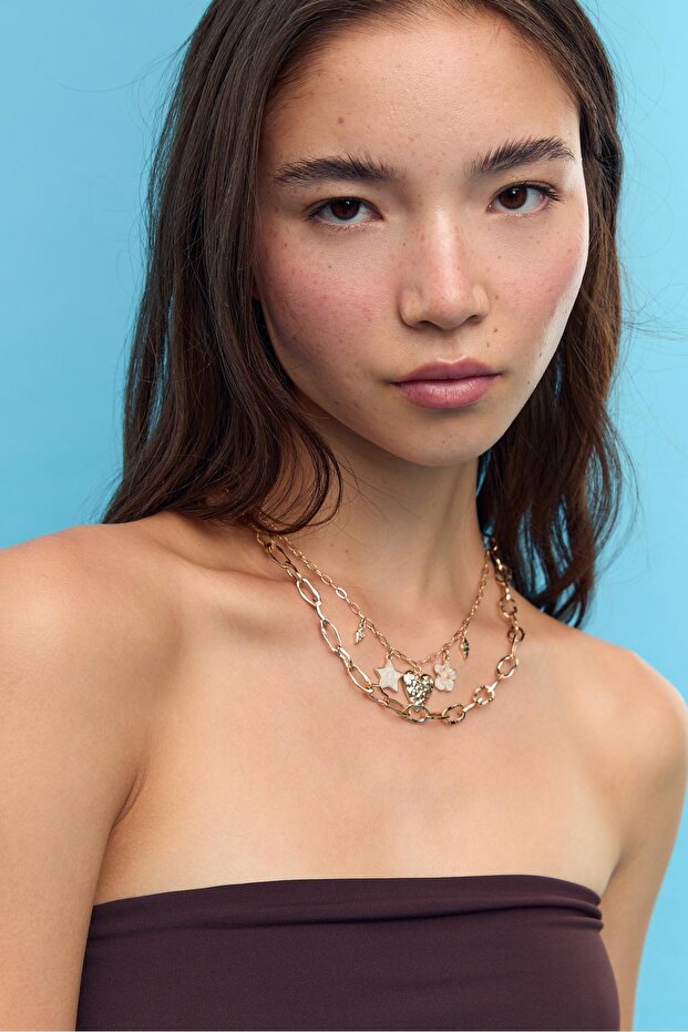 3'lü Çoklu Tılsım Emaye Kolye Seti - 2