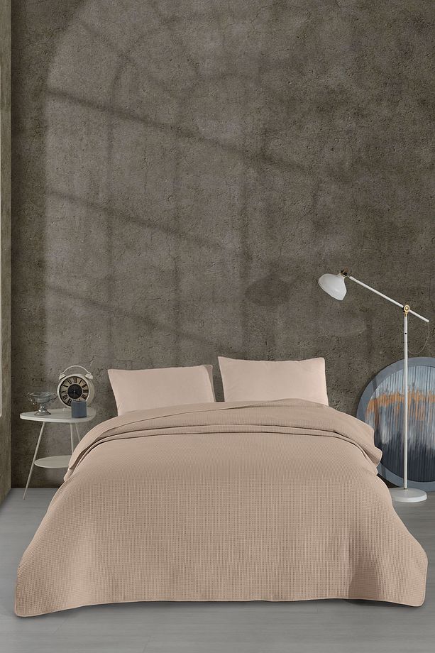 Pan Dora Çok Amaçlı Yatak Örtüsü Tek Kişilik (160x220 cm) Bej - 1