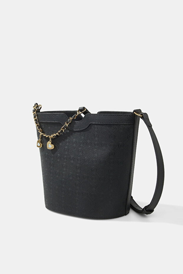 SİYAH MONOGRAM ÇANTA - 5