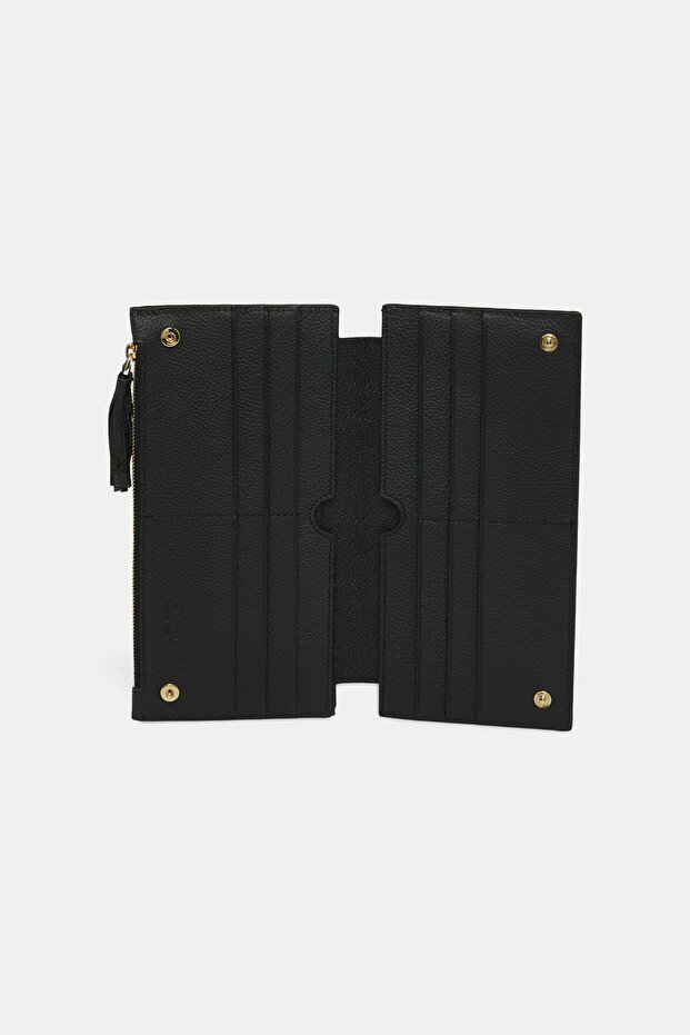 SİYAH MONOGRAM DERİ CÜZDAN - 4
