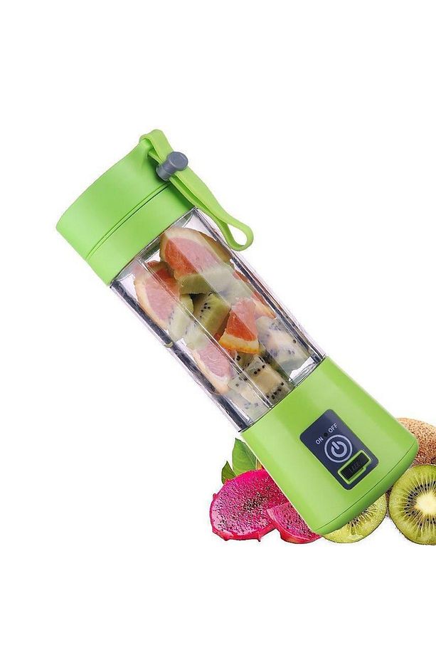 6 Bıçaklı Taşınabilir Şarj Edilebilir Meyve Suyu Blenderi 380ml - 1