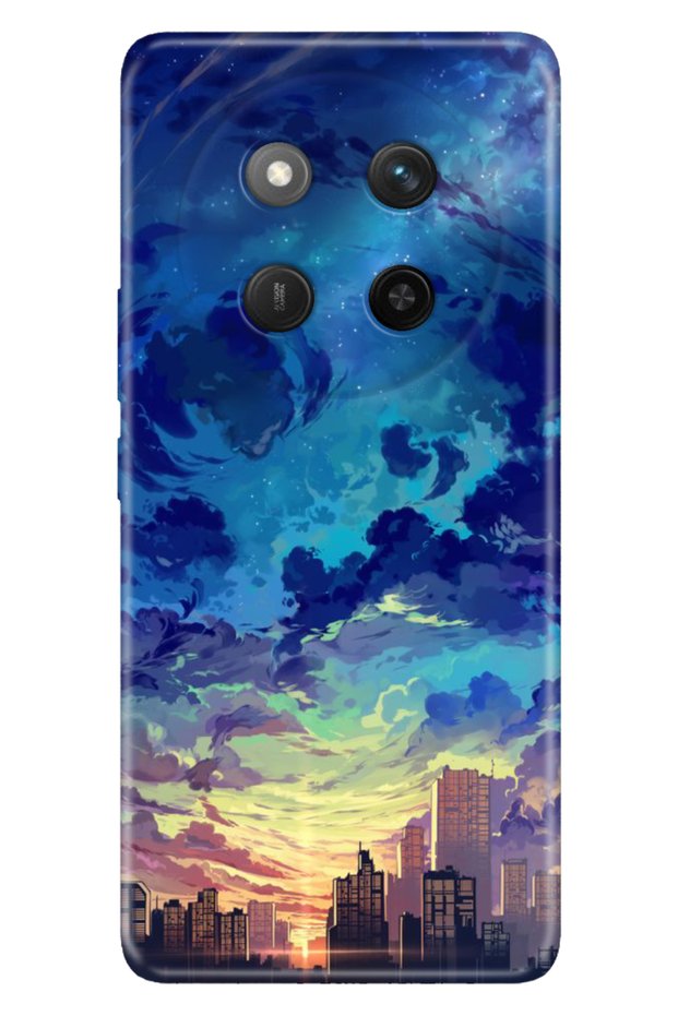 Honor X60 Pro - X9C 5g Case Colorful Silicone Printed Tpu Cloud City