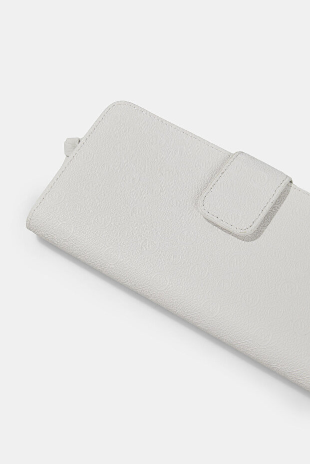 BEYAZ MONOGRAM CÜZDAN - 4