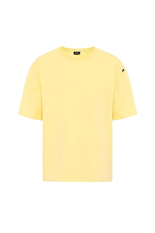 Basic Oversize Şort Takım Sarı - 3