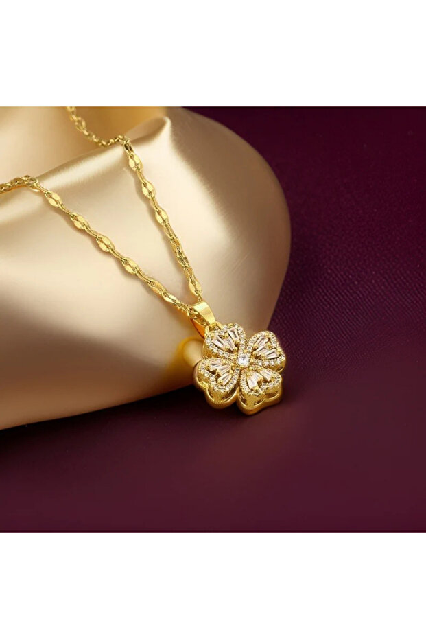 Dönen Yonca Kolye - 3