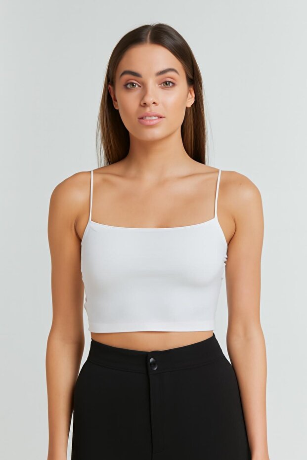 Askılı Büstiyer Crop - 2