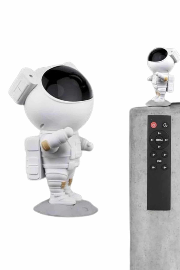 Gece Lambası Astronot Bluetooth Hoparlörlü Galaksi Işık Projektörü - 3