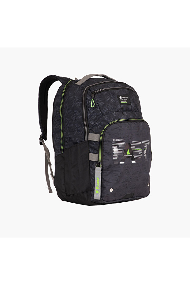 Printed 19 inch Backpack with Adjustable Shoulder Straps - 2