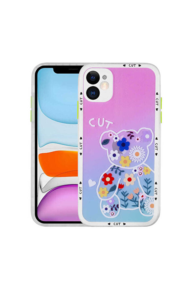 iPhone 11 Compatible Camera Protected Patterned Hard Mscs Hess Case-No10 - 1