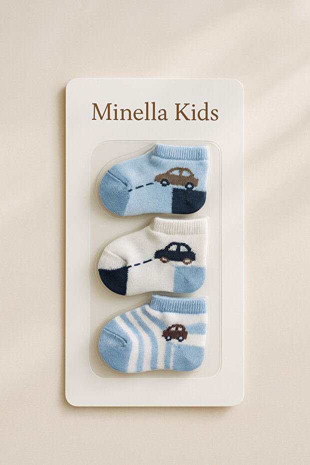 Baby Girl/Boy 0-3 Months 3-Pack Socks Cotton Soft