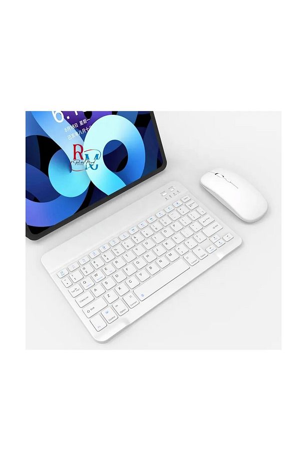 Samsung Galaxy Tab S10 FE Plus 13.1" ile Uyumlu Standlı Kılıf Dokunmatik Kalem ve Klavye Mouse Set - 3