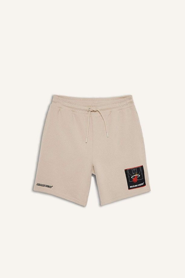 DeFactoFit NBA Miami Heat Standart Fit Kısa Paça Waffle Şort E4008AX25SM - 6