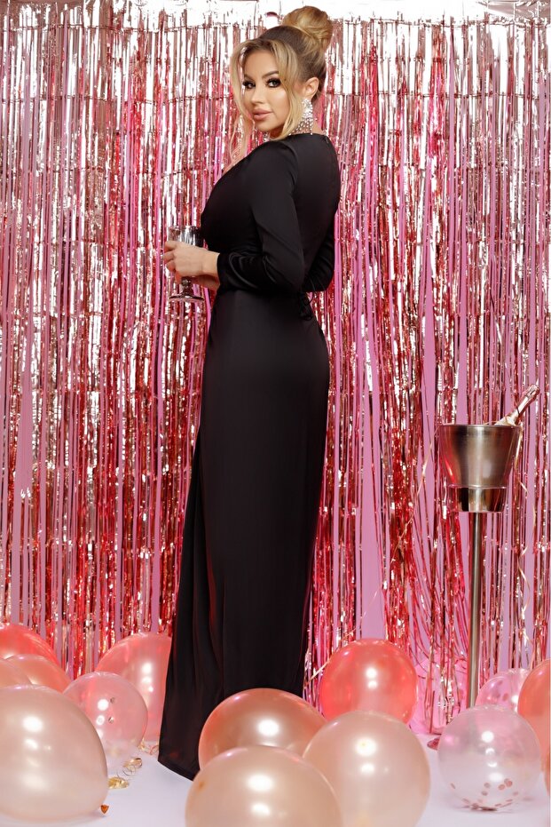 Rochie lungă neagră - 2