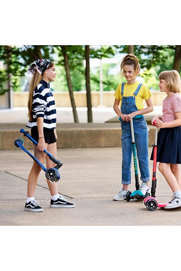 سكوترات صغيرة | ماكسي مايكرو ديلوكس قابلة للطي | مقود قابل للتعديل | خفيف الوزن | ميكا قابلة للطي - 5