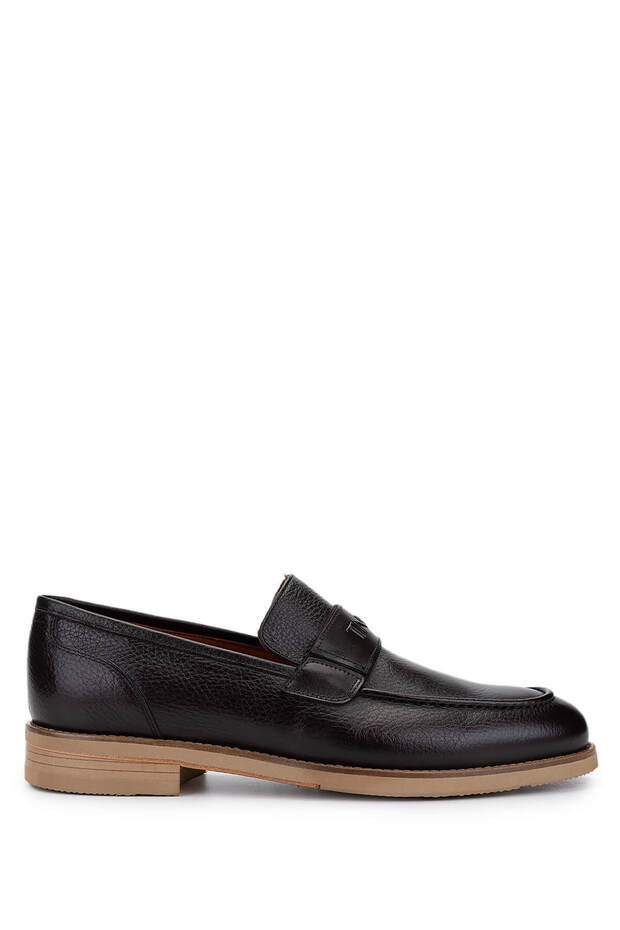 Men's Genuine Leather Brown Casual Shoes
