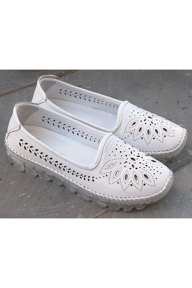 25401001Y Women's Genuine Leather Anatomical Gel Sole Casual Shoes