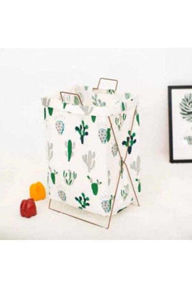 Foldable laundry basket, lemon print - 4