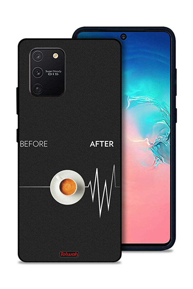 غطاء حماية لهاتف Samsung Galaxy S10 Lite قبل وبعد