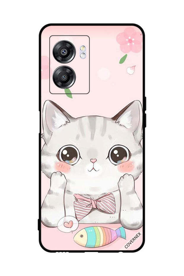 غطاء حماية لهاتف Oppo A57 Cat Fish