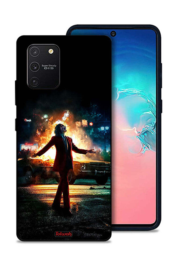 غطاء حماية لهاتف Samsung Galaxy S10 Lite بتصميم Joker Happy Mode