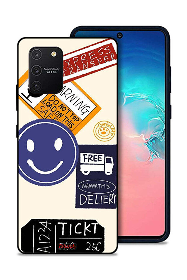 غطاء حماية لهاتف Samsung Galaxy S10 Lite - ملصق نقل سريع مجاني