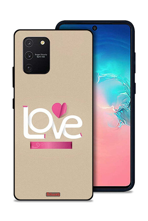 غطاء حماية لهاتف Samsung Galaxy S10 Lite بتصميم Love Art