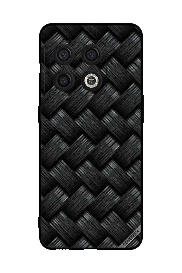 غطاء حماية لهاتف OnePlus 10 Pro بنمط خطوط سوداء