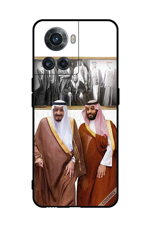 غطاء حماية لهاتف OnePlus 10R الملك سلمان ومحمد بن سلمان يتحدثان أثناء المشي