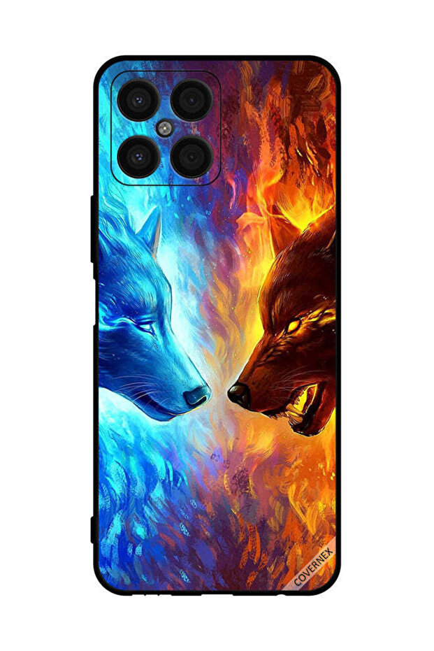 غطاء حماية لهاتف Honor X8 - ذئب الماء والنار