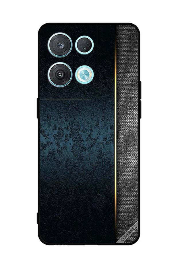 غطاء حماية لهاتف Oppo Reno8 Pro بنمط جلدي