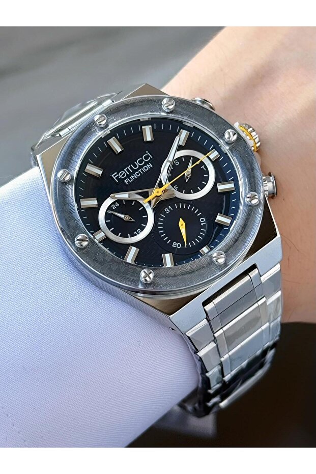 Men's Functions Active Metal Cord Wrist Watch