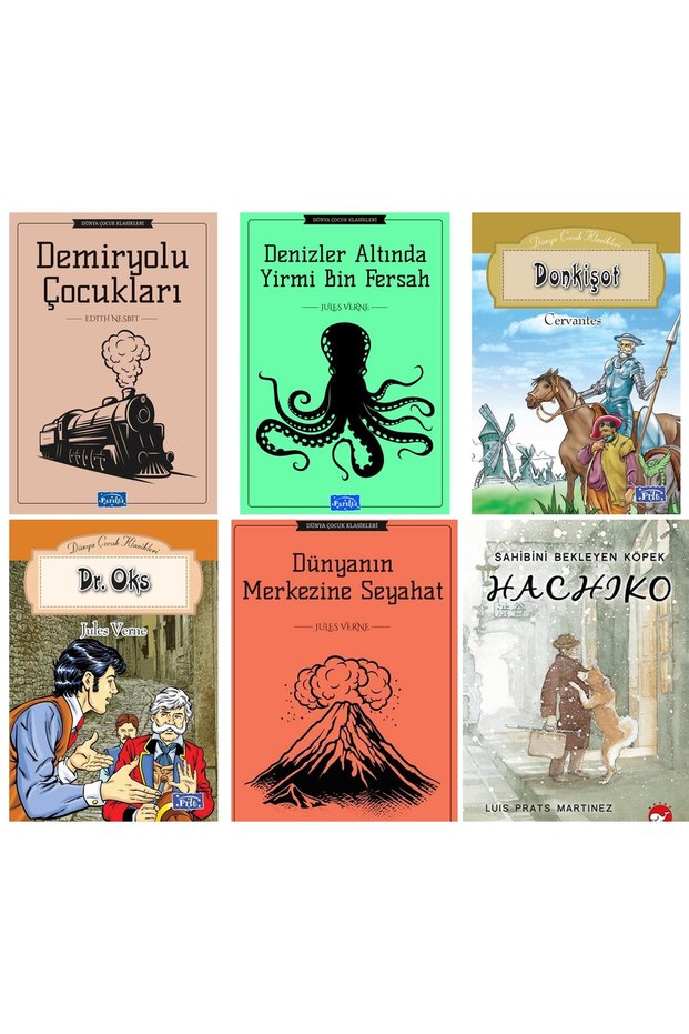 PARILTI YAYINLARI and Hachiko Sahibini Bekleyen Köpek Beyaz Balina Yayınları 6 Book Set