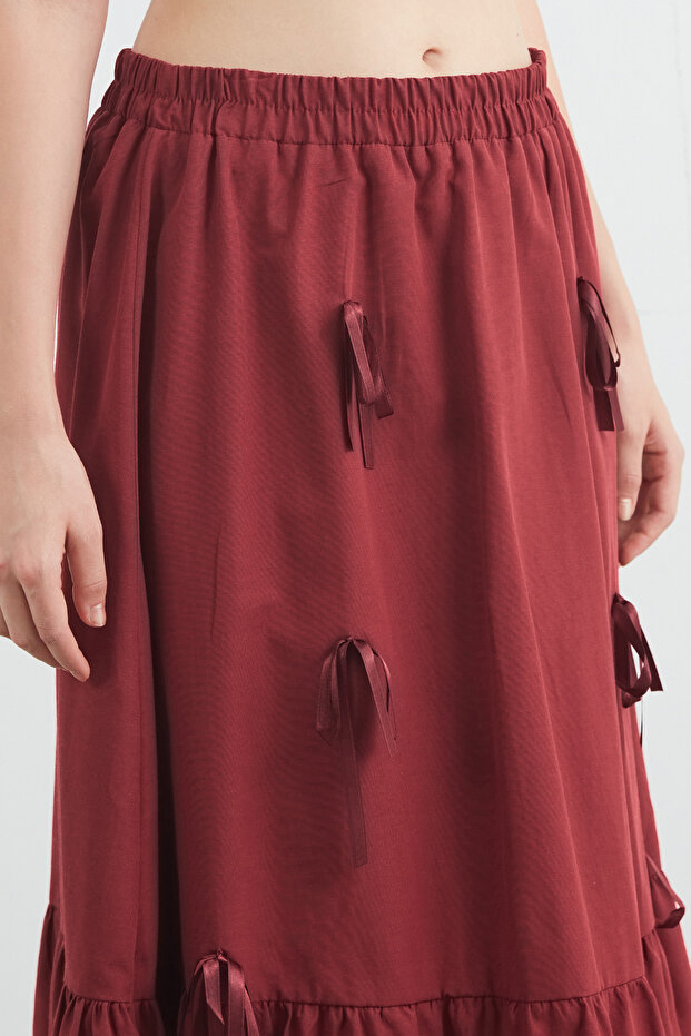 Suknja sa elastičnom trakom u struku - 5