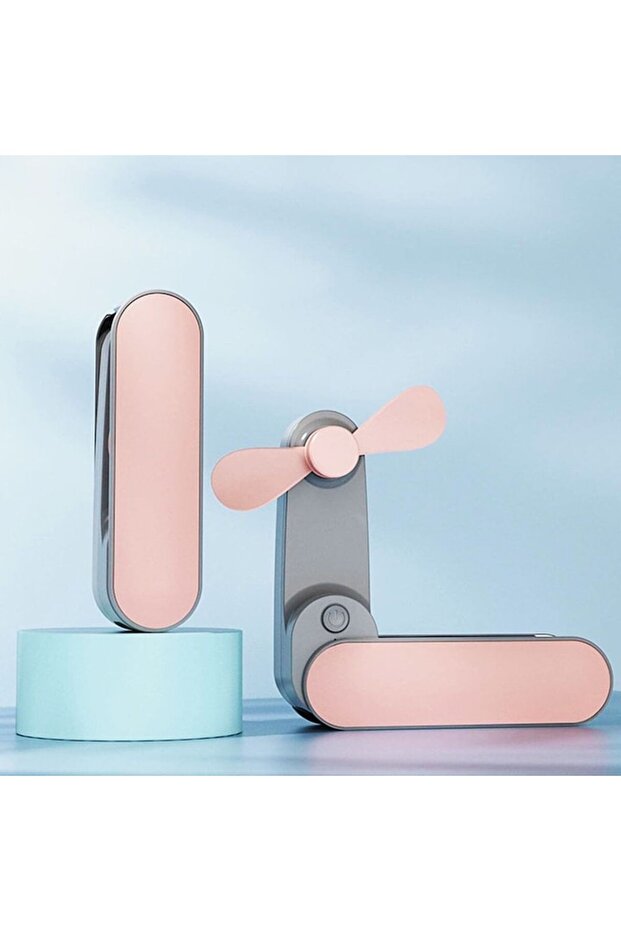 Ventilator Pocket-sized Portabil cu Baterie, Roz - 3