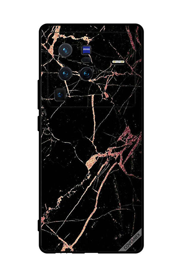غطاء حماية لهاتف vivo X80 Pro بنمط رخامي