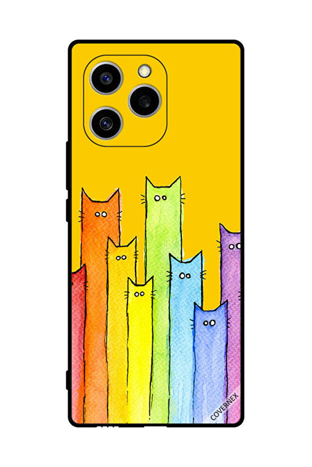 غطاء حماية لهاتف Honor 60 SE بتصميم دمية قطة