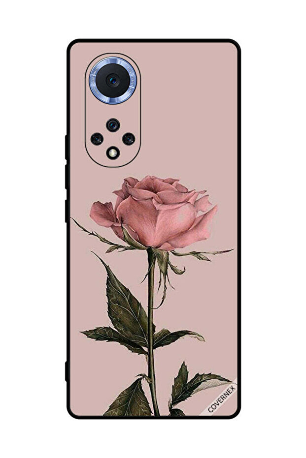 غطاء حماية لهاتف Honor 50 Pro بلون وردي خوخي