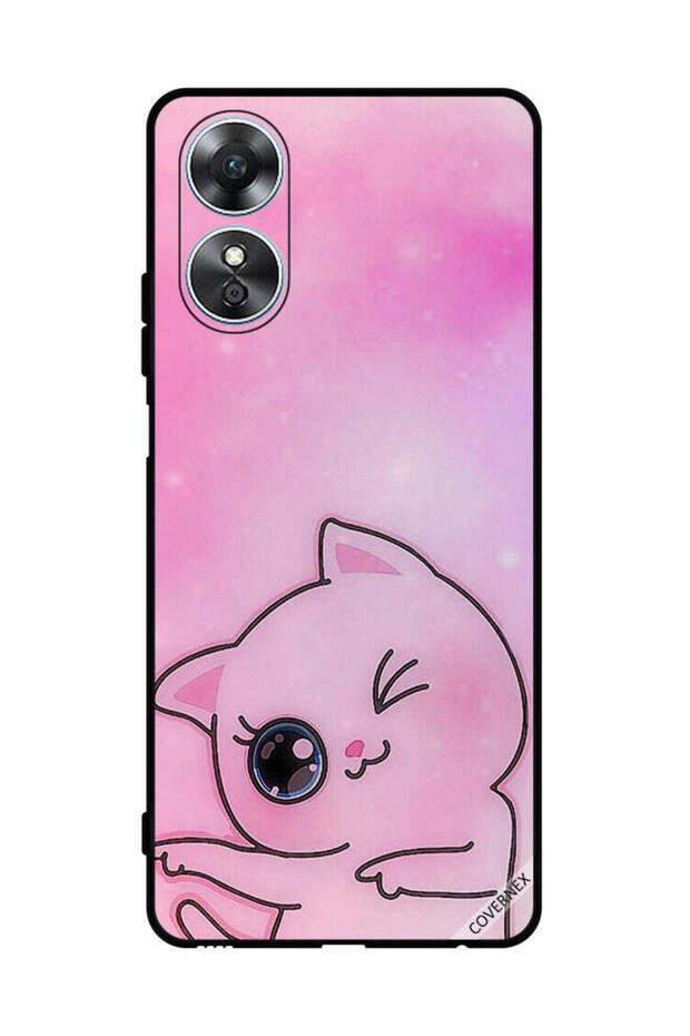 غطاء حماية لهاتف Oppo A17 Go This Way Kitten