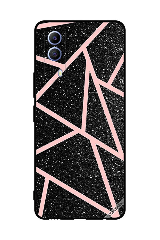 غطاء حماية لهاتف vivo T1x بأنماط مسار لامعة