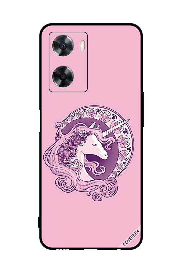 غطاء حماية لهاتف Oppo A77s - فن يونيكورن