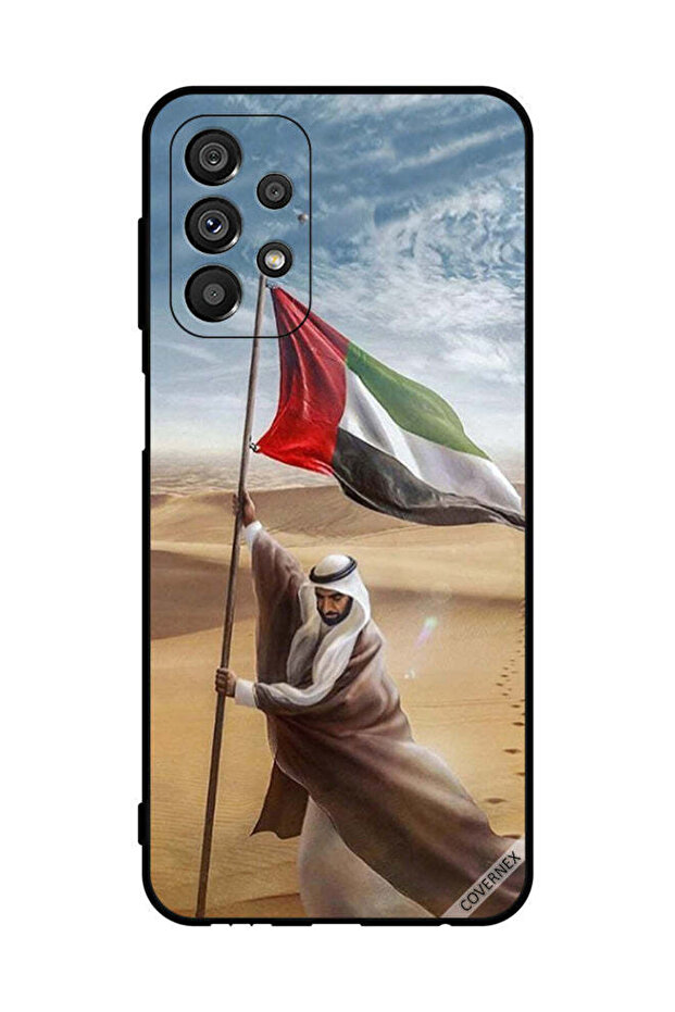 غطاء حماية لهاتف سامسونج جالاكسي A23 5G، علم الإمارات العربية المتحدة، زايد