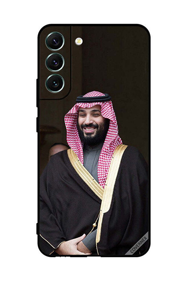غطاء حماية لهاتف سامسونج S22+ 5G محمد بن سلمان مبتسمًا
