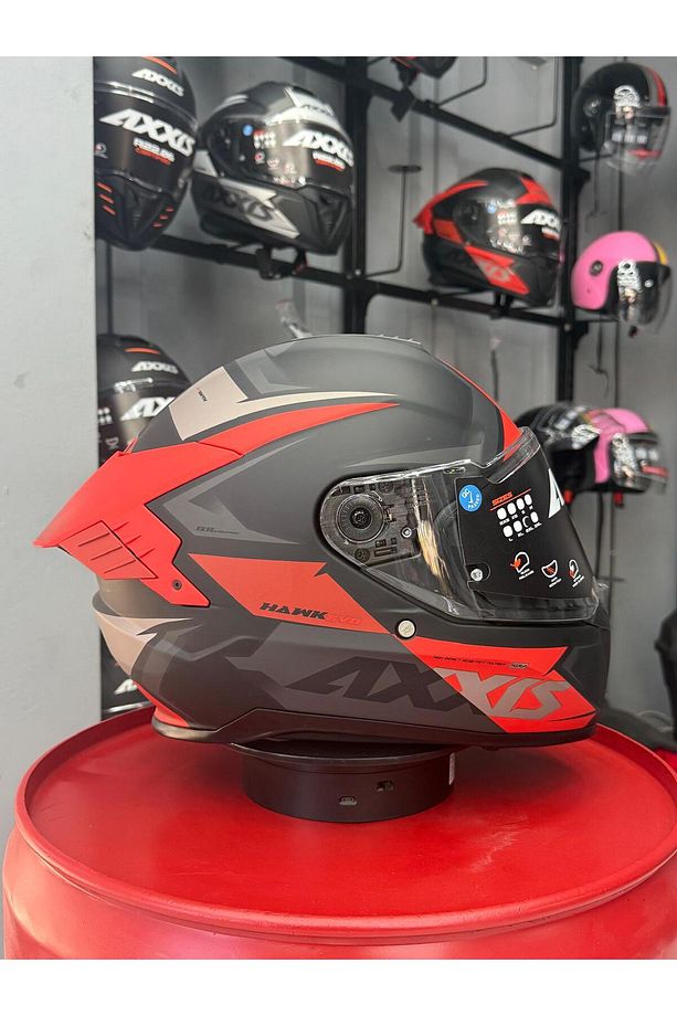 Hawk Evo Ixil Kırmızı KN MASTER İNTERCOM HEDİYELİ - 2