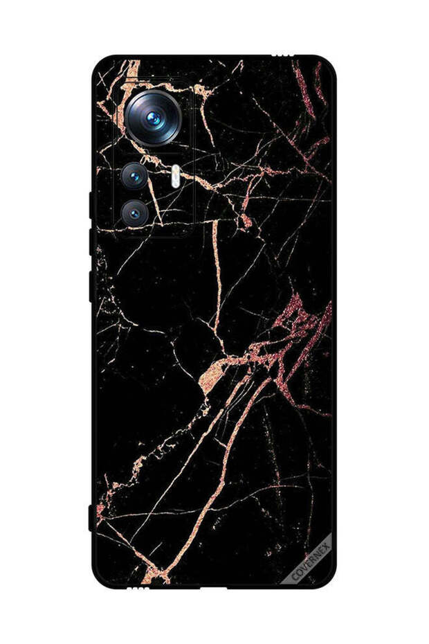 غطاء حماية لهاتف Xiaomi 12T Pro بنمط رخامي متشقق